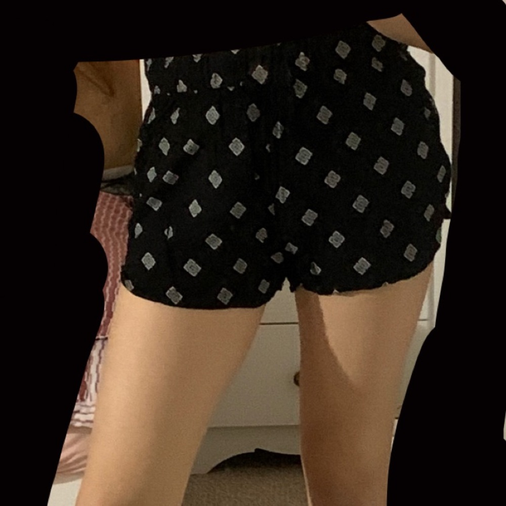 patterned pull on shorts